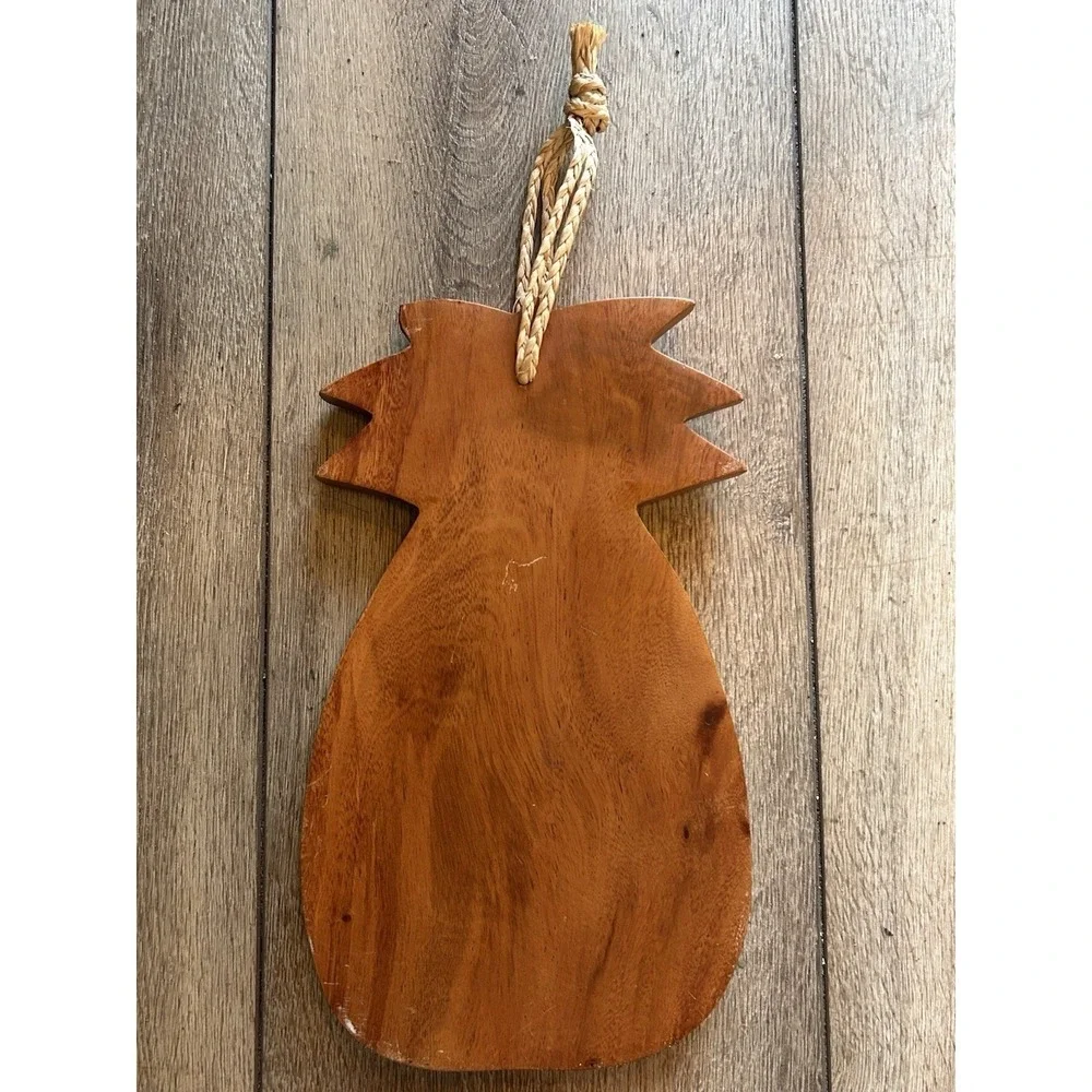 Pineapple Shaped Wooden Cutting Board MCM WOOD FRUIT SHAPE PLAQUE chopping block